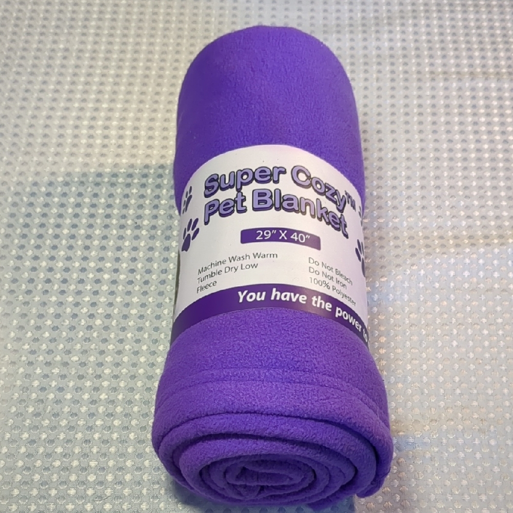 Super Cozy Purple Pet Blanket